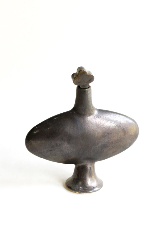 Vase with stopper - Metallic
