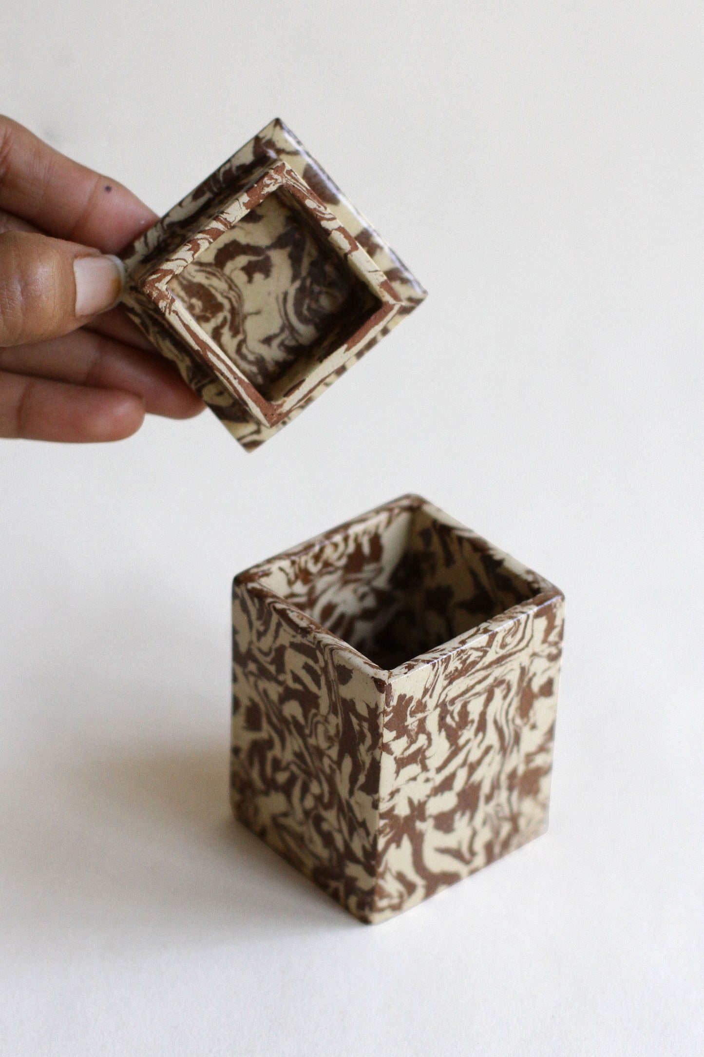 Nerikomi Lidded box 07